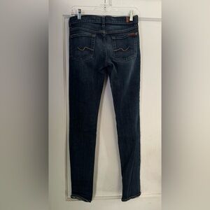 Women’s 7 For All Mankind Size 25 Denim Jeans Blue Roxanne Slim Straight Pants